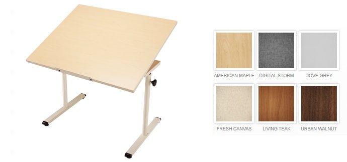Adjustable height student desk, tilt capable and wheelchair accessible - Lucinda Technology Solutions