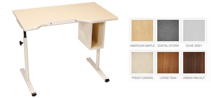 Adjustable Height Student Desk with Storage - 40