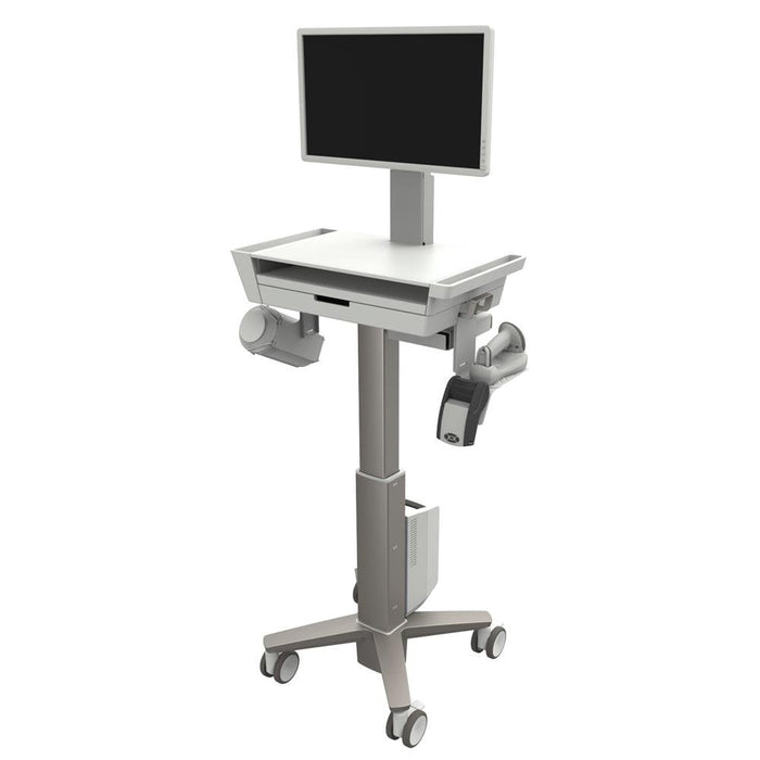 CareFit Slim, 2.0 LCD Computer Cart, 1 Drawer - Lucinda Technology Solutions