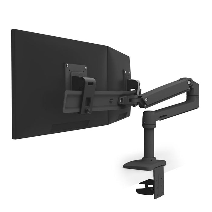 Bras de montage pour deux écrans de bureau LX (noir mat), 45-489-224 - Lucinda Technology Solutions