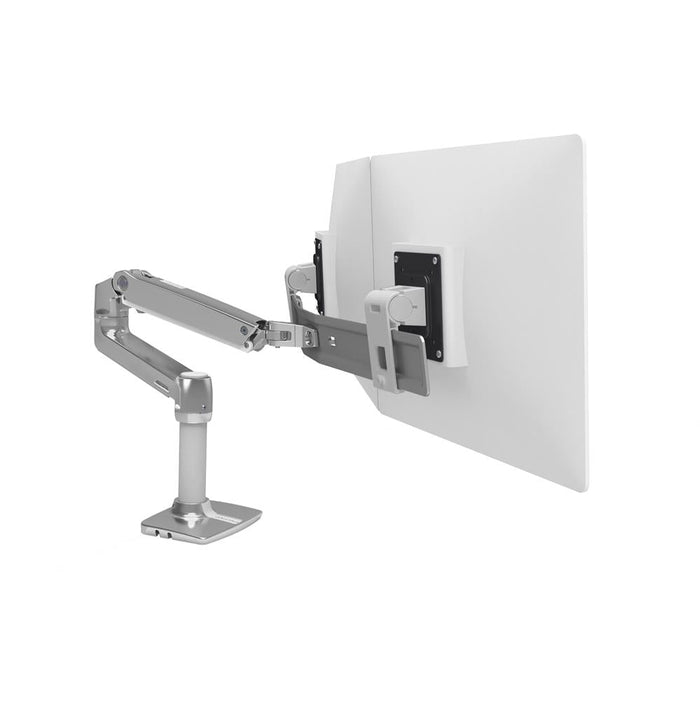 LX Desk Dual Monitor Mount Arm (white), 45-489-216 - Lucinda Technology Solutions