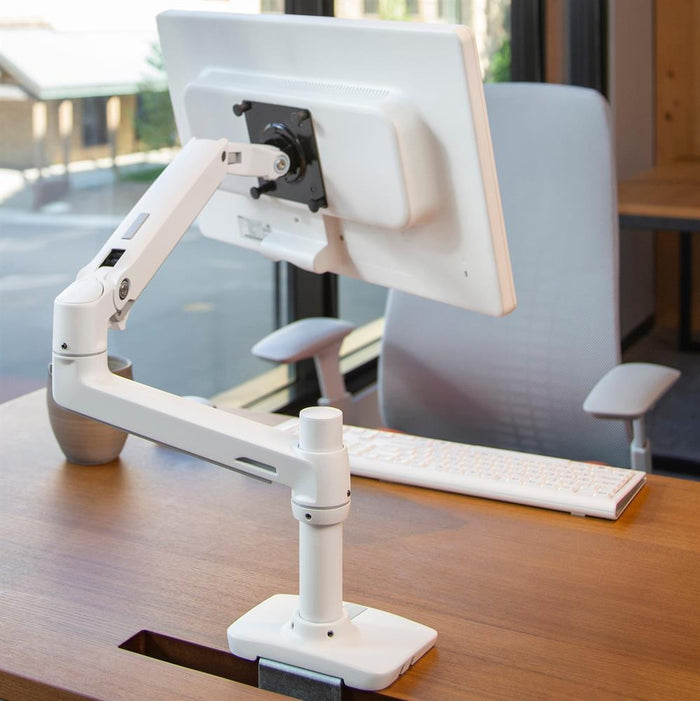 LX Desk monitor mount LCD arm, white - Lucinda Technology Solutions