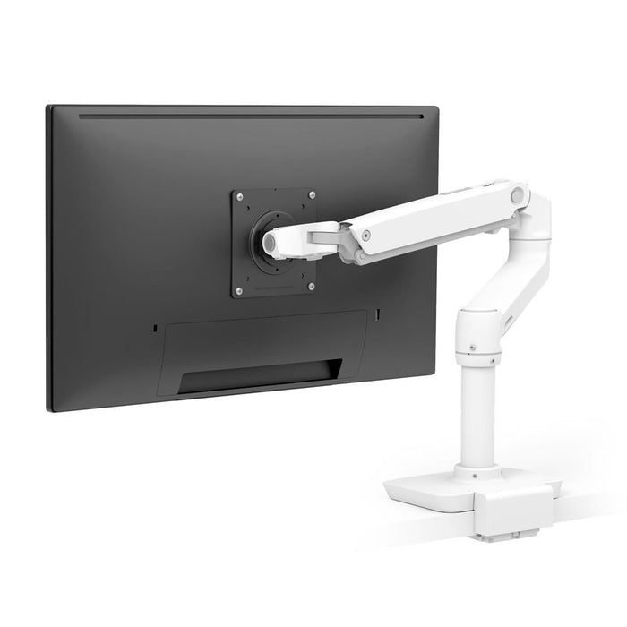 Bras LCD pour montage sur bureau LX, blanc, pince à profil bas - Lucinda Technology Solutions