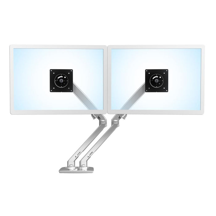 MXV Desk Dual Monitor Arm - Polished Aluminum, 45-496-026 - Lucinda Technology Solutions