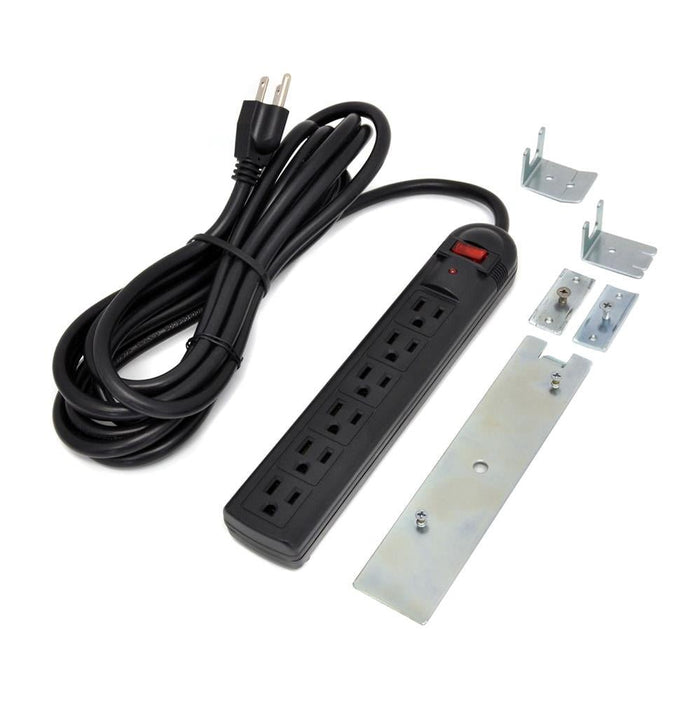 Power Strip and Mounting Hardware, 6 outlets - Lucinda Technology Solutions