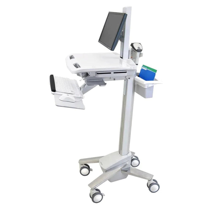 Chariot dentaire SV avec pivot LCD, étagère et station d'alimentation de 300 watts-heure - Lucinda Technology Solutions