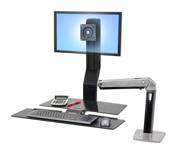 WorkFit-A, Single LD standing desk with Worksurface+ - Lucinda Technology Solutions