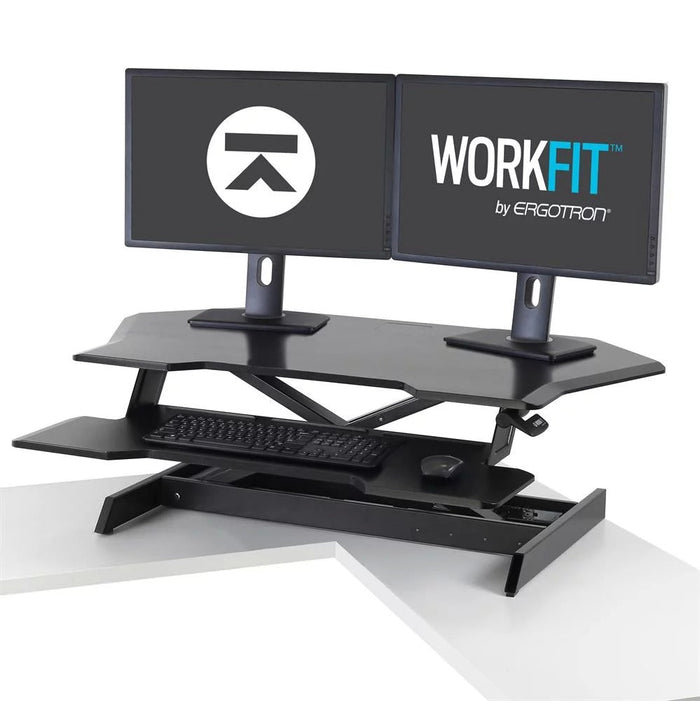 WorkFit Corner Standing Desk Converter - Lucinda Technology Solutions