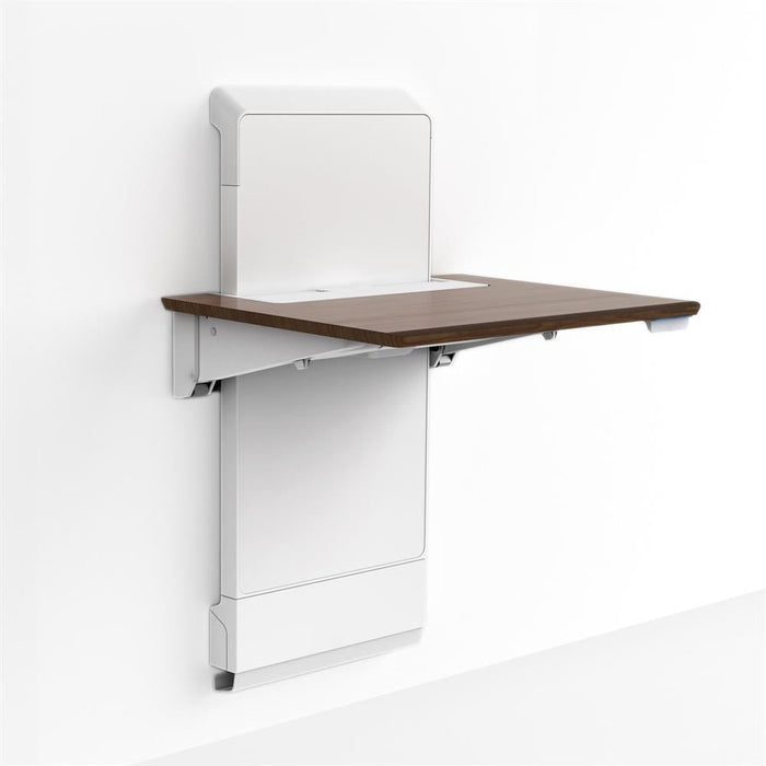 WorkFit Elevate - Walnut with Power Access - Lucinda Technology Solutions