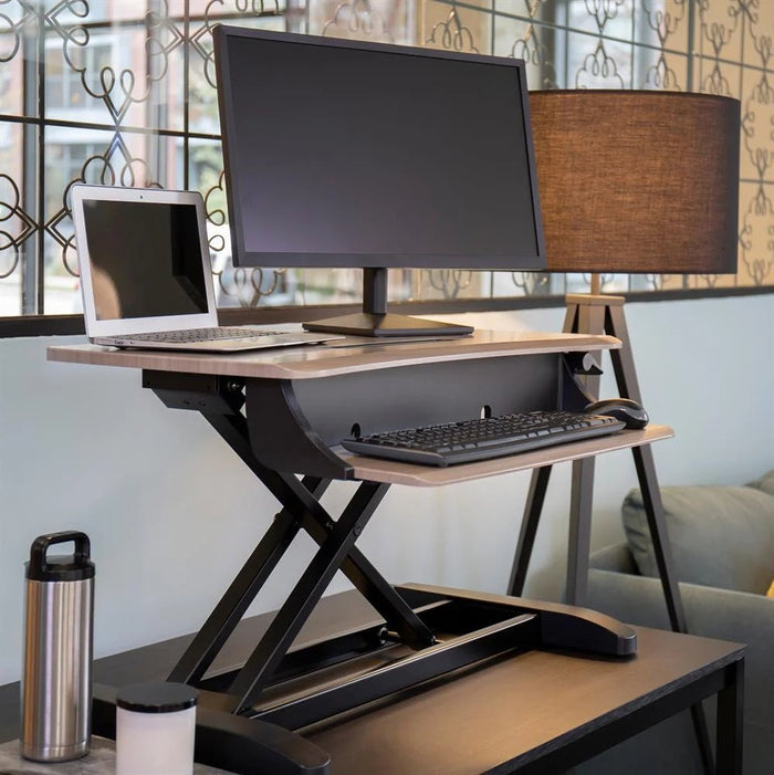 WorkFit-Z Mini, convertisseur de bureau debout pour bureau à domicile - Lucinda Technology Solutions